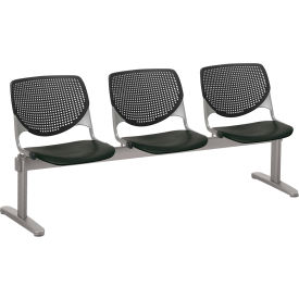 Beam Seating Guest Chairs - 3 Seater - Black