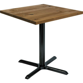 30" Square Table With Vintage Wood, Natural