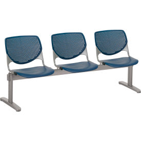 Beam Seating Guest Chairs - 3 Seater - Navy