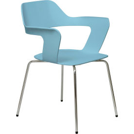 Julep Stack Chair with Flex Poly Shell - Sky Blue