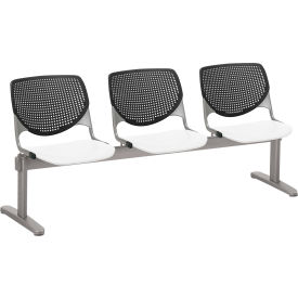 Beam Seating Guest Chairs - 3 Seater - Black/White
