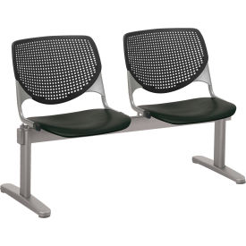 Beam Seating Guest Chairs - 2 Seater - Black