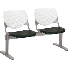 Beam Seating Guest Chairs - 2 Seater - White/Black