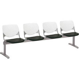 Beam Seating Guest Chairs - 4 Seater - White/Black