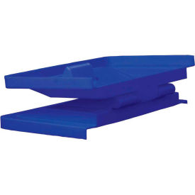 Poly Hinged Lid, 14 Bu, Blue - R14-BLX-LDN