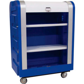Bulk Tambour Truck, 48 Cu Ft, Blue, 2 Rg/2 Sw - R48-BLX-BTC-6UNN