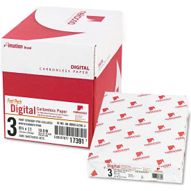 Fast Pack Digital Carbonless Paper - 8-1/2 x 11 - White/Canary/Pink - 2500 Sheets