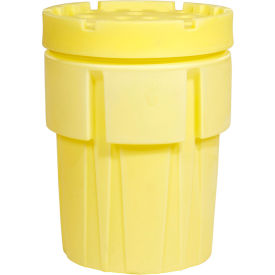 95 Gallon OverPack Salvage Drum with Lid - Polyethylene - Yellow