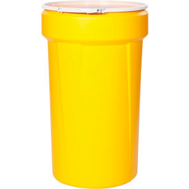 55 Gallon Open Head Tapered Lab Pack Drum with Lever Ring - Polyethylene