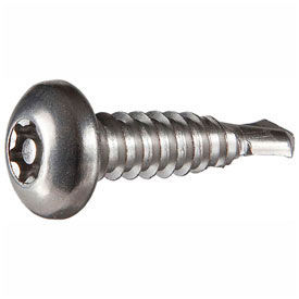 8-18 x 1-1/4" Security Self-Drilling Screw - Pan Torx Head - #2 Drill Pt - 410 SS - 100 Pk