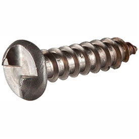 8AB x 2-1/2" Security Sheet Metal Screw - Round One-Way Head - Steel - Zinc - FT - 100 Pk