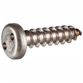 8AB x 1" Security Sheet Metal Screw - Pan Spanner Head - 18-8 Stainless Steel - FT - USA - 100 Pk