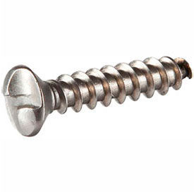 6 x 1/2" Security Sheet Metal Screw - Oval One-Way Head - Steel - Zinc - 100 Pk
