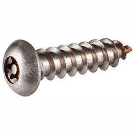 8AB x 3/8" Security Sheet Metal Screw - Button Torx Head - 302HQ Stainless Steel - USA - 100 Pk
