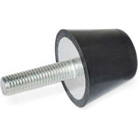 Vibration/Shock Absorption Mount, Conical, .81" H, 97 Max Load, 253-25-1/4X20-25.4-55
