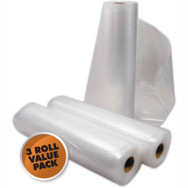 Vac Sealer Bags, 8" x 22' Roll 3-Pack (total 8" x 66')