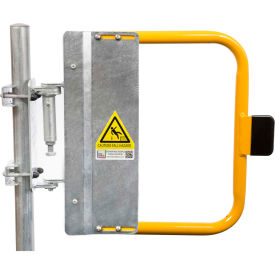 Self-Closing Safety Gate, 22.5" - 26" Length, Safety Yellow
