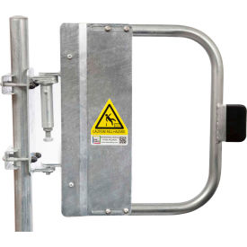 Self-Closing Safety Gate, 19.5" - 23" Length, Galvanized