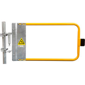 Self-Closing Safety Gate, 38.5" - 42" Length, Safety Yellow