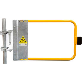 Self-Closing Safety Gate, 34.5" - 38" Length, Safety Yellow