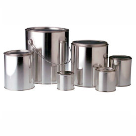 1 Quart Unlined Round Paint Can with Triple Tite Lid & Securing Clips, Case of 24