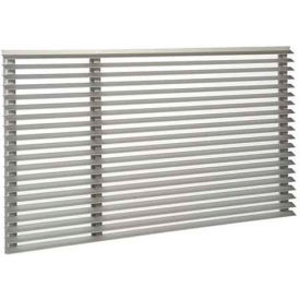 Outdoor Architectural Louver- Clear Anodized, Extruded Aluminum