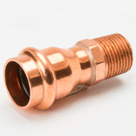 3/4" x 1/2" Copper Press X MPT W/Male Adapter