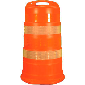 Cortina Traffic Barrel Drum With (4) 4" High Intensity Stripes, LDPE