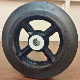 High Capacity Rubber Mold-on Wheel - 10" Dia. x 2-1/2"W - 1500 Lb. Capacity
