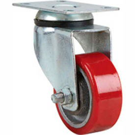 Fairbanks Light/Medium Duty Swivel Caster - Polyurethane 3" Dia. - 290 Lb. Capacity