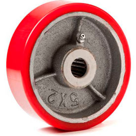 Rubber Polyurethane Wheel - 5" Dia. x 2"W - 1000 Lb. Capacity