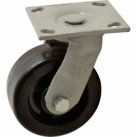 Sanitation Container Swivel Caster - Phenolic 5" Diameter - 1000 lb. Capacity
