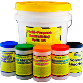 Multi-Purpose Absorber & Neutralizing Spill Kit, 3.5 Gallon