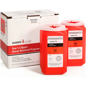 Sharps Assure Two 1.5 Quart Sharps Retrieval Program