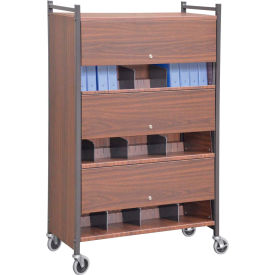 Versa Cabinet Style Rack with Locking Panels, 3 Shelves, Woodgrain
