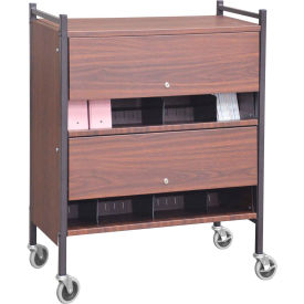 Versa Cabinet Style Rack with Locking Panels, 2 Shelves, Woodgrain