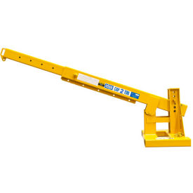 Pivot Boom Forklift Jib-Lift Crane, 36" On-Center Fork Pockets, 6000 Lbs. Capacity