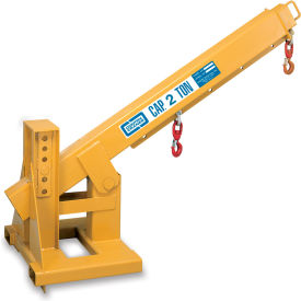 Pivot Boom Forklift Jib-Lift Crane, 24" On-Center Fork Pockets, 4000 Lbs. Capacity