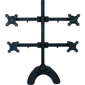 LCD6004 Quad-Arm Desk Monitor Mount, Black