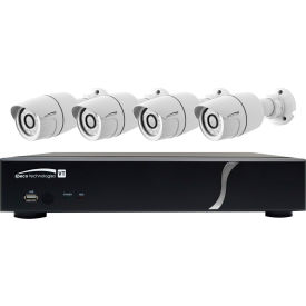 8-Channel HD-TVI DVR and 4 Bullet Camera Kit, 2TB
