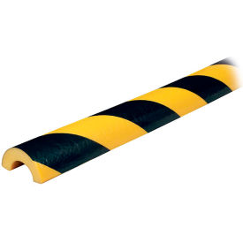 Pipe Bumper Guard, 1M, 39-1/2"L x 1-1/2"W, Black/Yellow