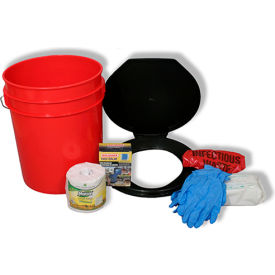 Toilet Bucket Kit, 1-4 persons
