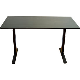 Electric Adjustable Height Sit-Stand Desk Workstation - Black