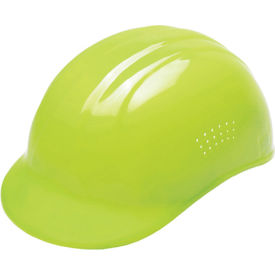 ERB 67 Vented Bump Cap with 4-Point Pinlock Suspension, Hi-Viz Lime