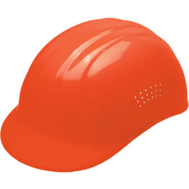 67 Vented Bump Cap with 4-Point Pinlock Suspension, Orange, Pack of 12