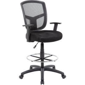 Contract Mesh Drafting Stool - Black