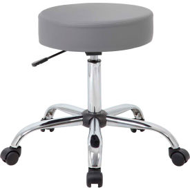 Gray Caressoft Vinyl Medical Stool - Gray