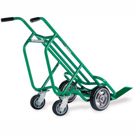 4-Wheel Deep Pallet Steel Hand Truck - Solid Tires