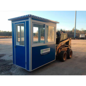 4'x6' Guard Booth - Blue - Economy Model, Pre-Assembled