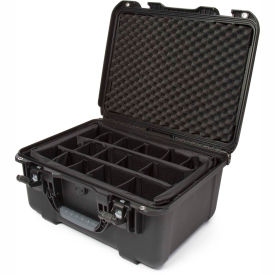 Airtight Watertight Case w/Dividers - 19-7/8"L x 16-1/8"W x 10-1/8"H Black